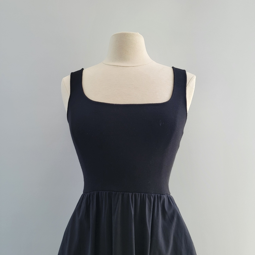All Row Lucinda Black Midi Market Dress Size Small Minimalist Preppy Neutral - Picture 3 of 15